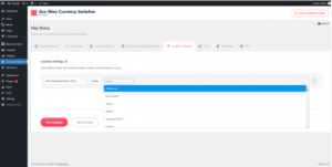 Aco Currency Switcher convert settingds