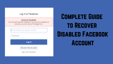 Disabled Facebook Account