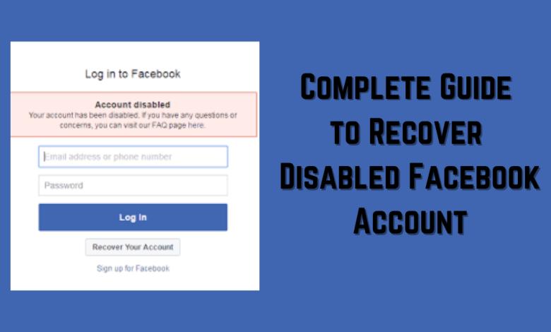 Disabled Facebook Account