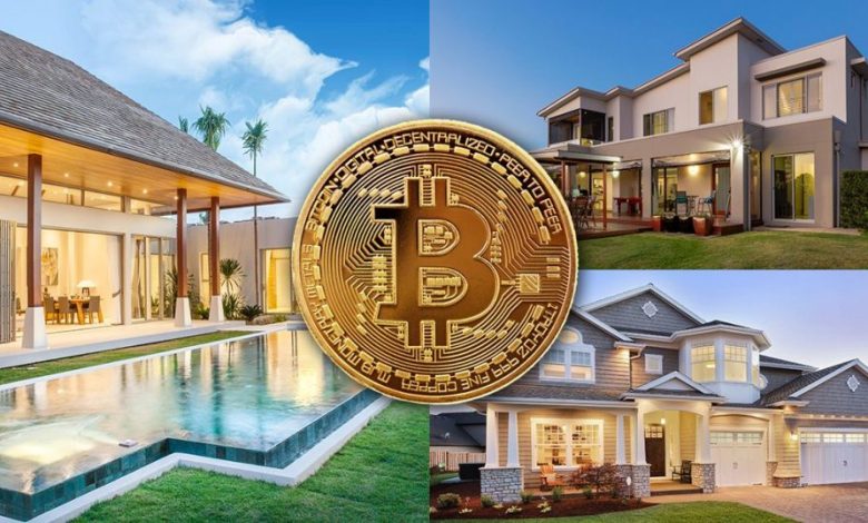 Real estate with bitcoin