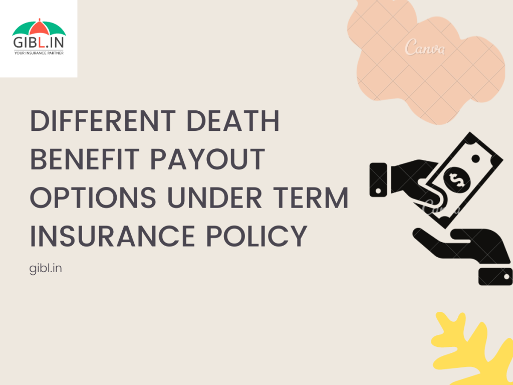 Different Death Benefit Payout Options Under Term Insurance Policy