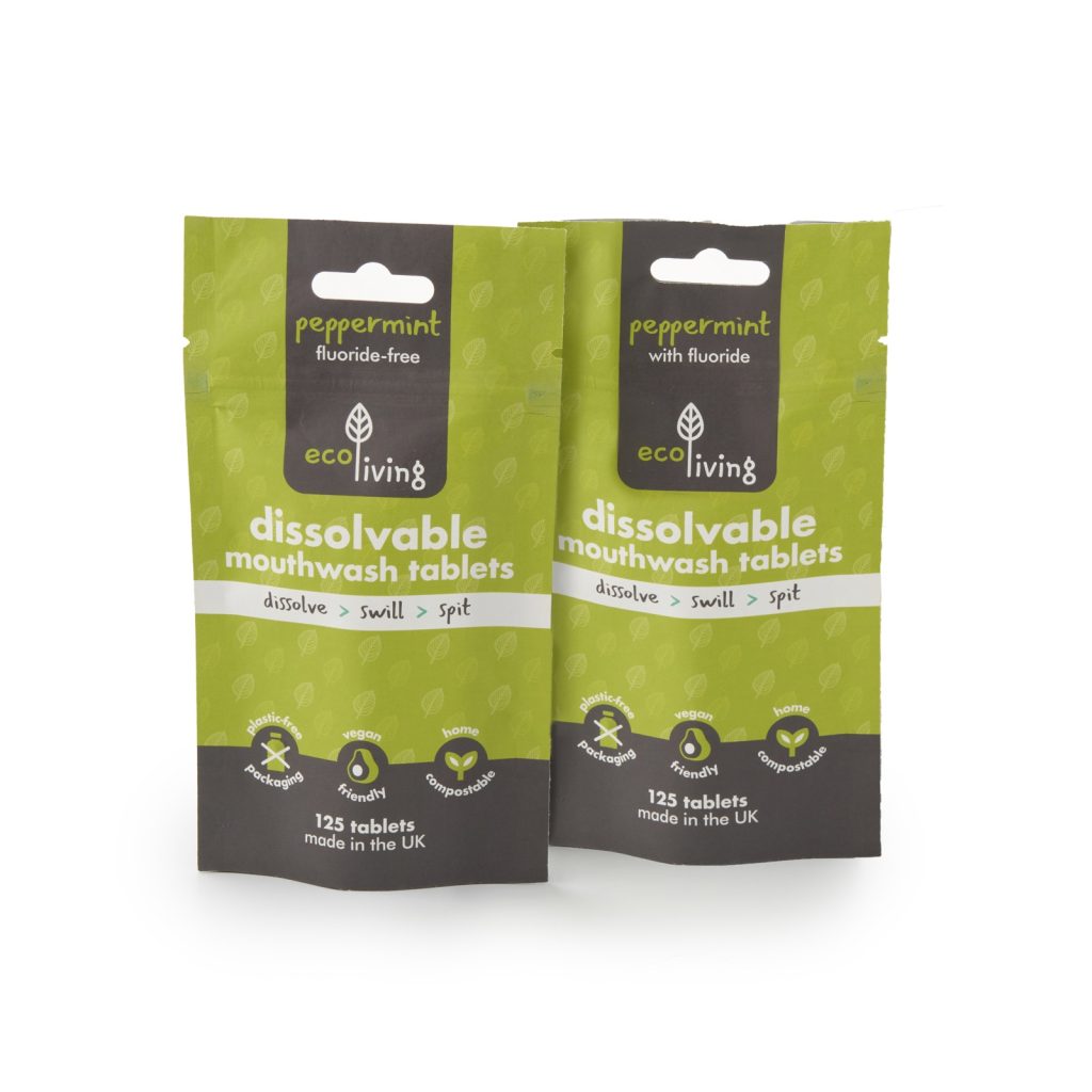 100% Plastic Free Dissolvable Mouthwash Tablets