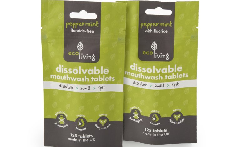 100% Plastic Free Dissolvable Mouthwash Tablets