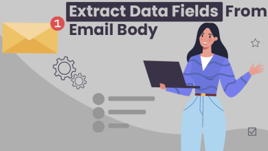 Extract data fields from email body