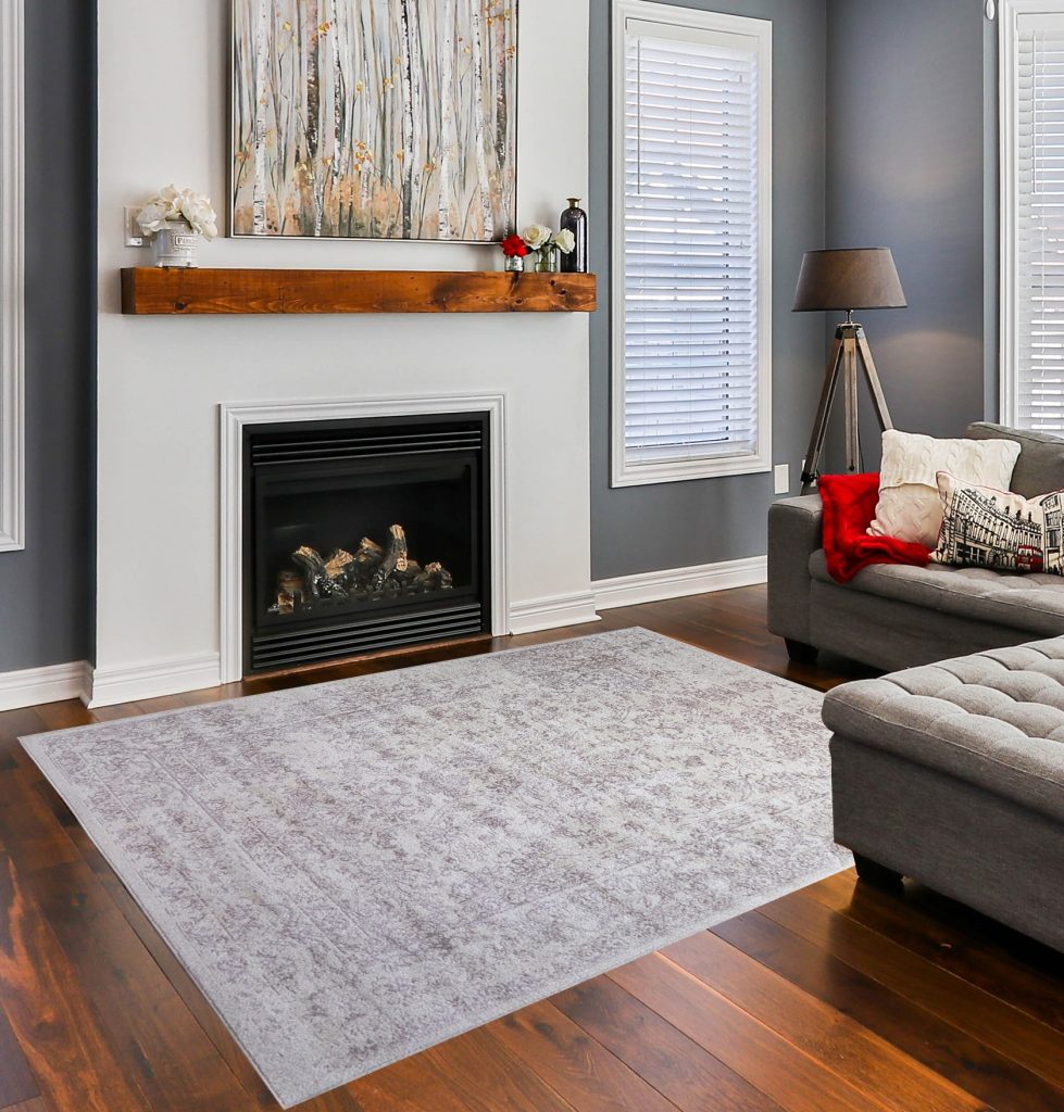 Cream gold rug