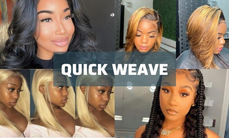 Quick weave hair