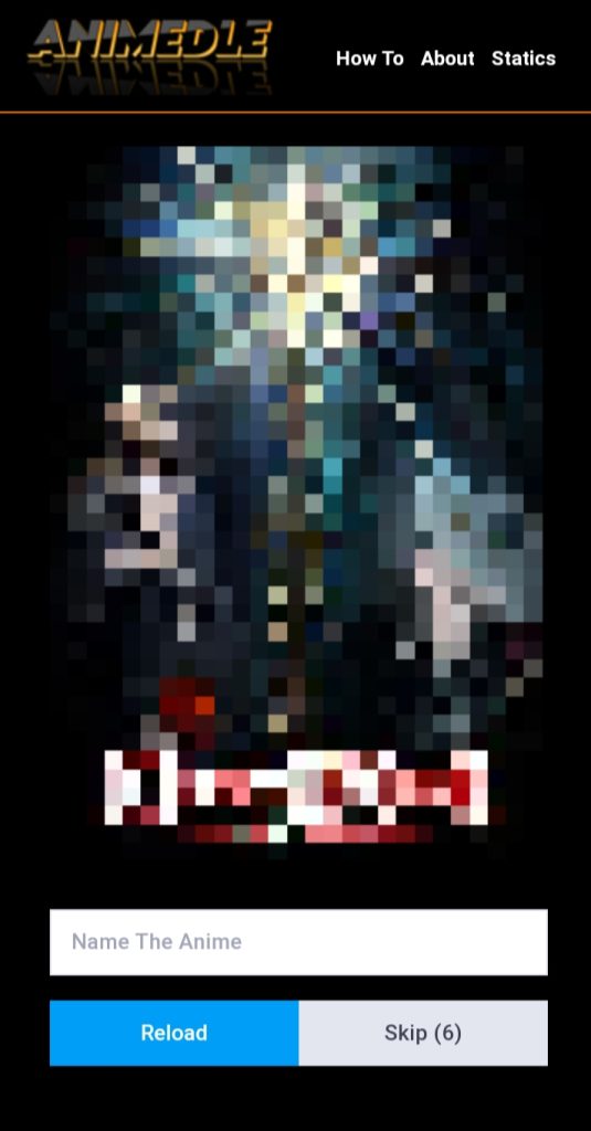 ANIMEDLE GAME