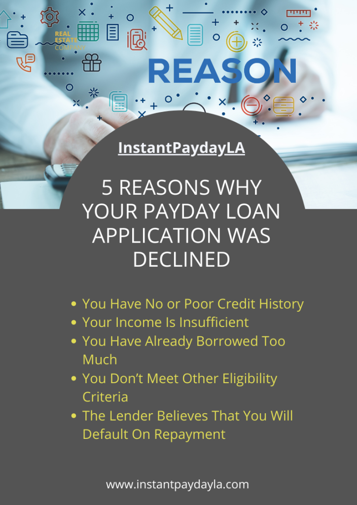 5 reasons why your payday loan application was declined