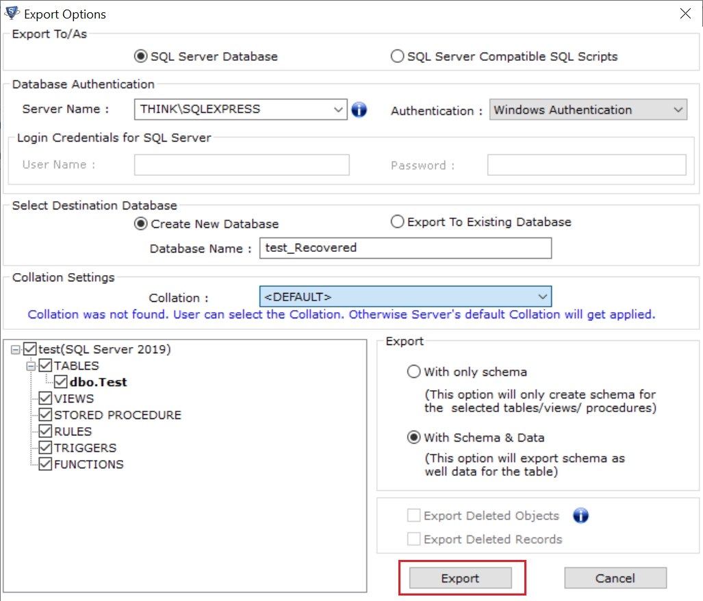 step-5. migrate SQL database from one server to another