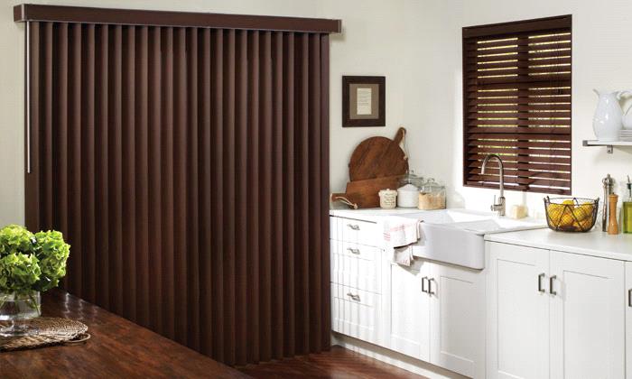 Wooden vertical blinds